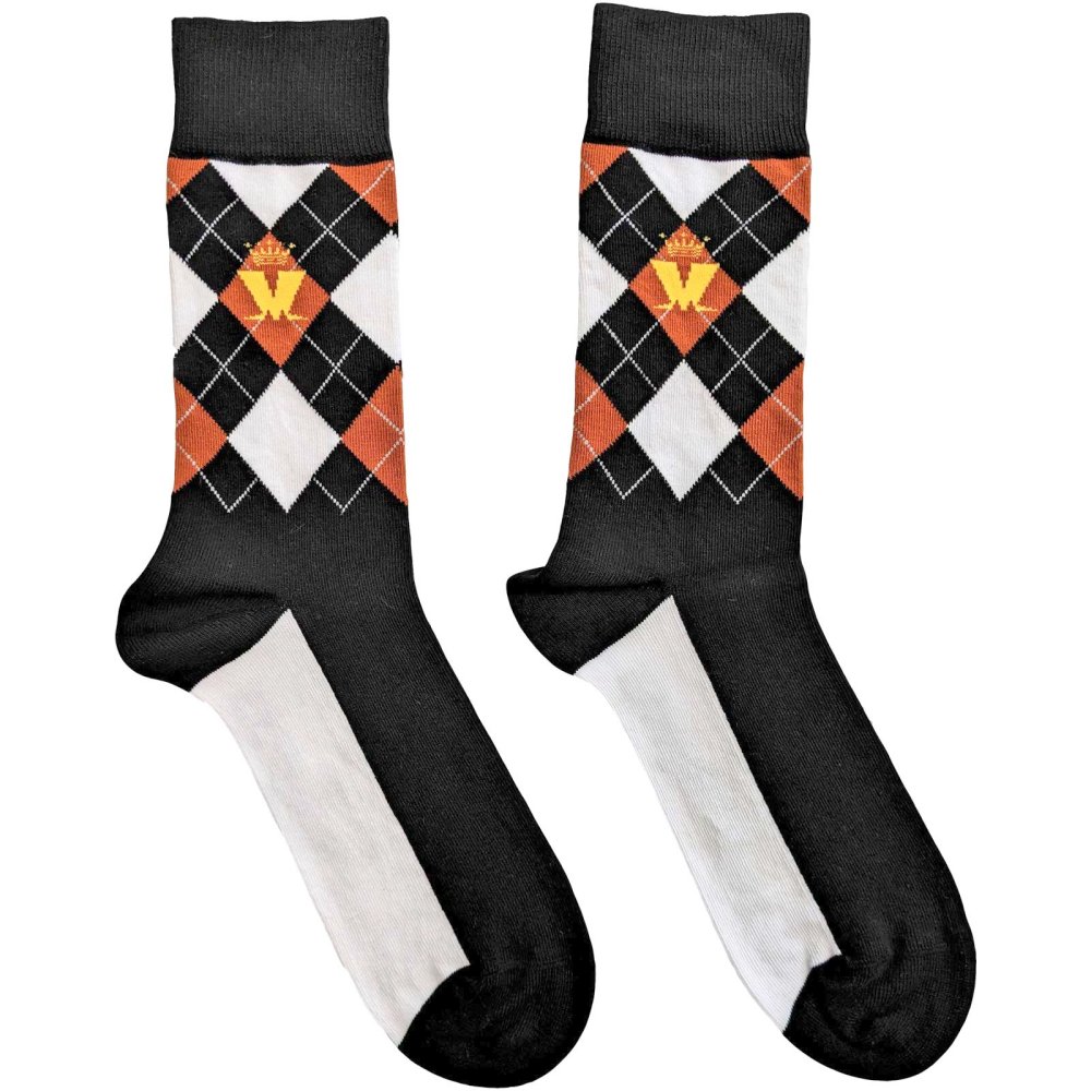Madness - Crown & M Brown Diamond Sokken - EU 40-45 - Multicolours
